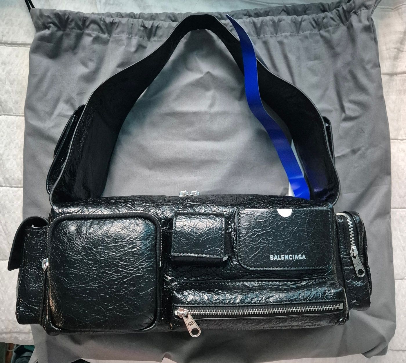 MUSINSA BALENCIAGA Superbiz Small Shoulder Bag Black