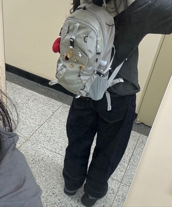 MUSINSA | NOIAGO NOI1388 Nylon Daily Backpack (Light Gray)