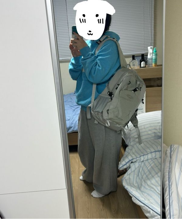 MUSINSA | NOIAGO NOI1388 Nylon Daily Backpack (Light Gray)