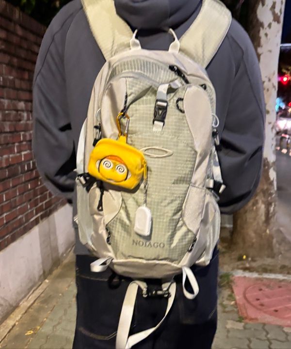 MUSINSA | NOIAGO NOI1388 Nylon Daily Backpack (Light Gray)