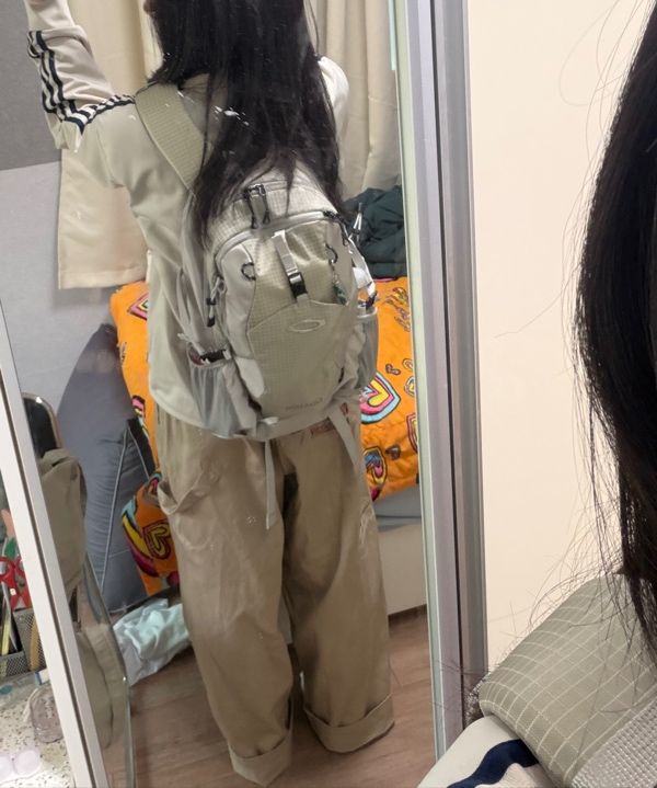 MUSINSA | NOIAGO NOI1388 Nylon Daily Backpack (Light Gray)