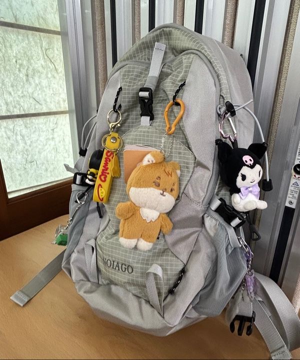 MUSINSA | NOIAGO NOI1388 Nylon Daily Backpack (Light Gray)