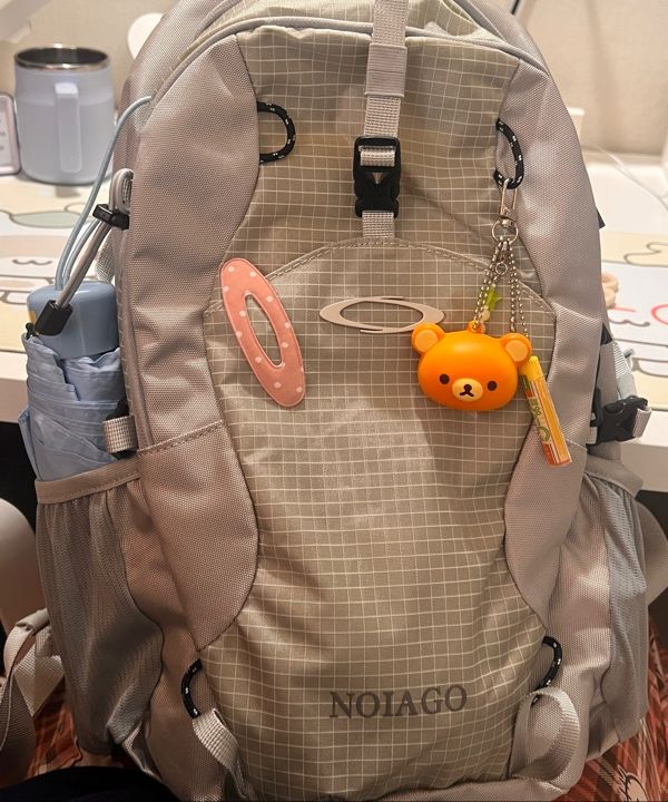 MUSINSA | NOIAGO NOI1388 Nylon Daily Backpack (Light Gray)