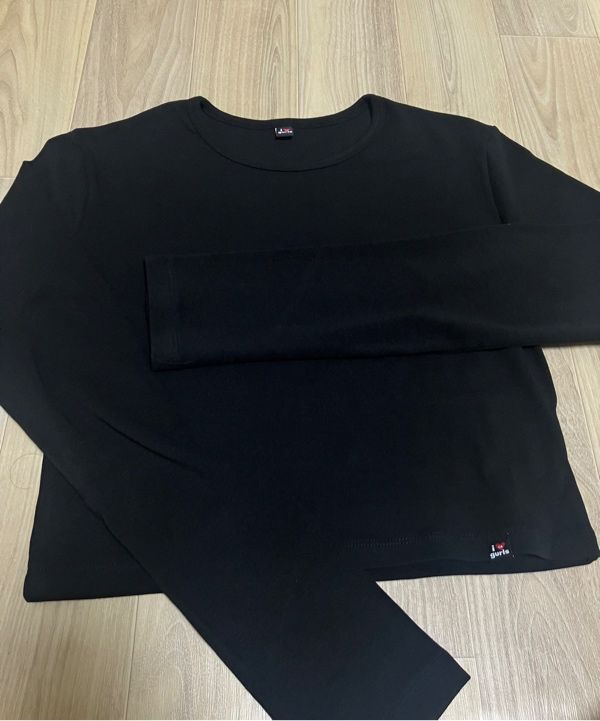 MUSINSA | ASIF CALIE GURLS BASIC CROP LONG SLEEVE T-SHIRT WHITE