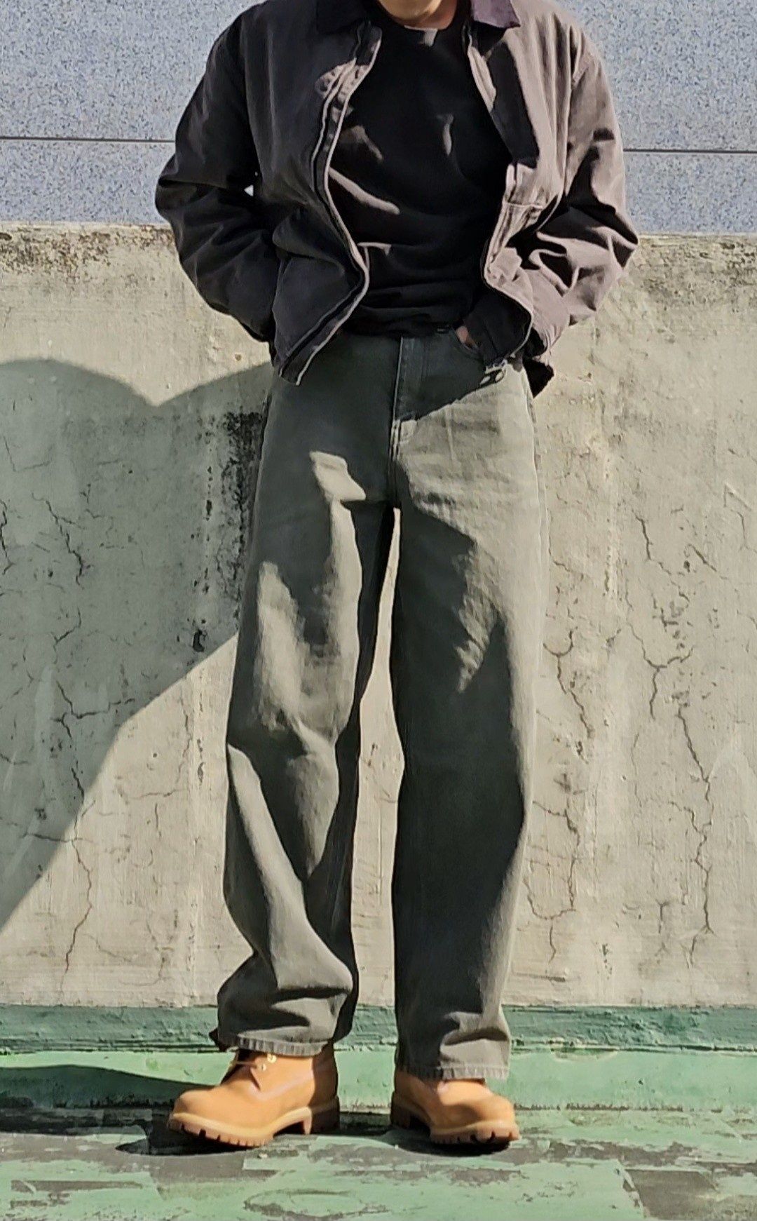 MUSINSA | MUSINSA STANDARD Pigment Wide Denim Pants
