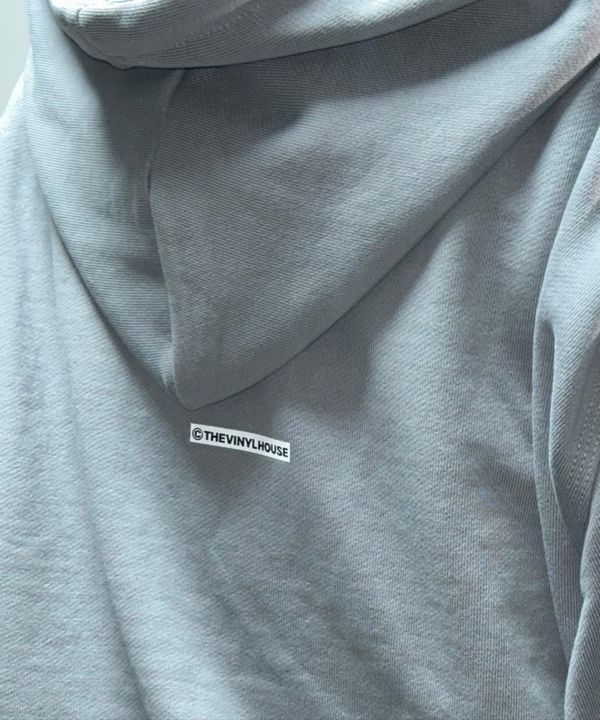 MUSINSA | THEVINYLHOUSE TYPO HOODIE BLACK