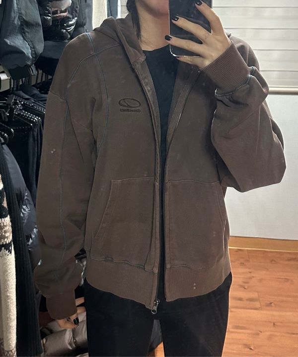 パーカー・フーディ ODD STUDIO PIGMENT COVER STITCH HOODED ZIP-UP Pigment-Cover-Stitch-Hooded-Zip-Up - 2COLOR - ODDSTUDIO | 60