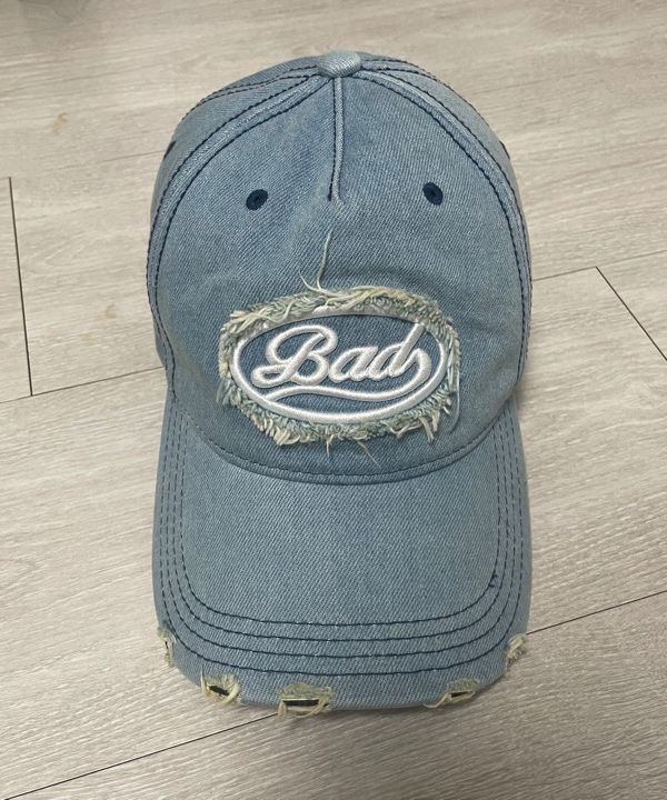 BADBLOOD★韓国人気 Oval Logo Ball Cap - Camo 男女共用 BADBLOOD☆韓国人気 Oval Logo Ball Cap - Camo 男女共用