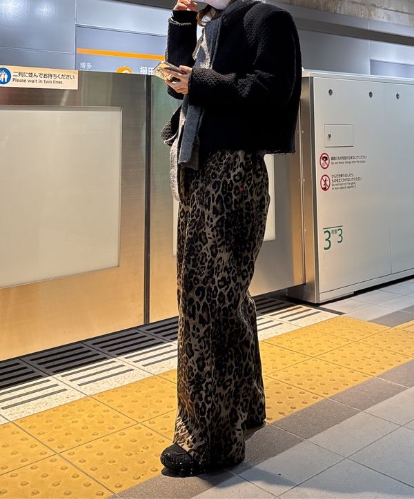 MUSINSA | BADBLOOD Leopard AJ Easy Pants - Brown