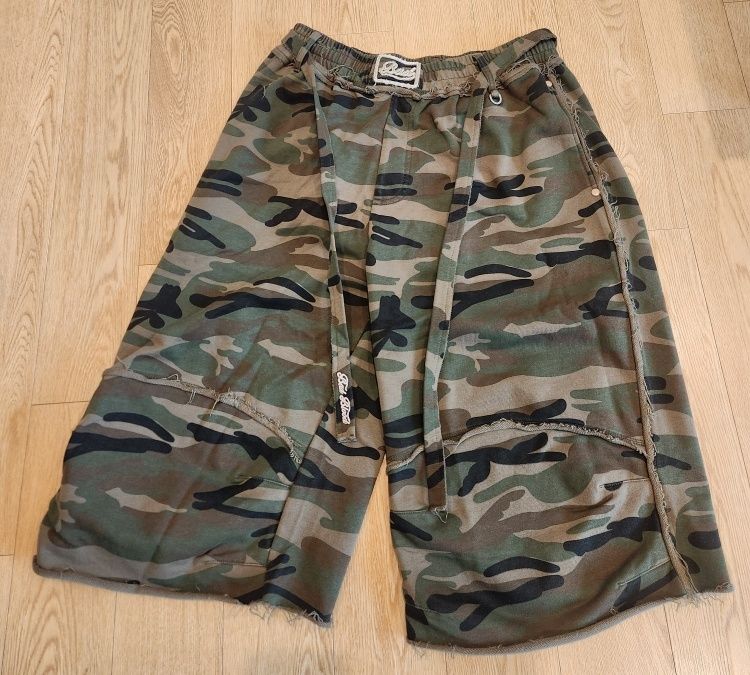 ◆BADBLOOD◆ Low Edge Bermuda Pants Camo w-srt24-074 MUSINSA | BADBLOOD Low Edge Bermuda Pants - Camo