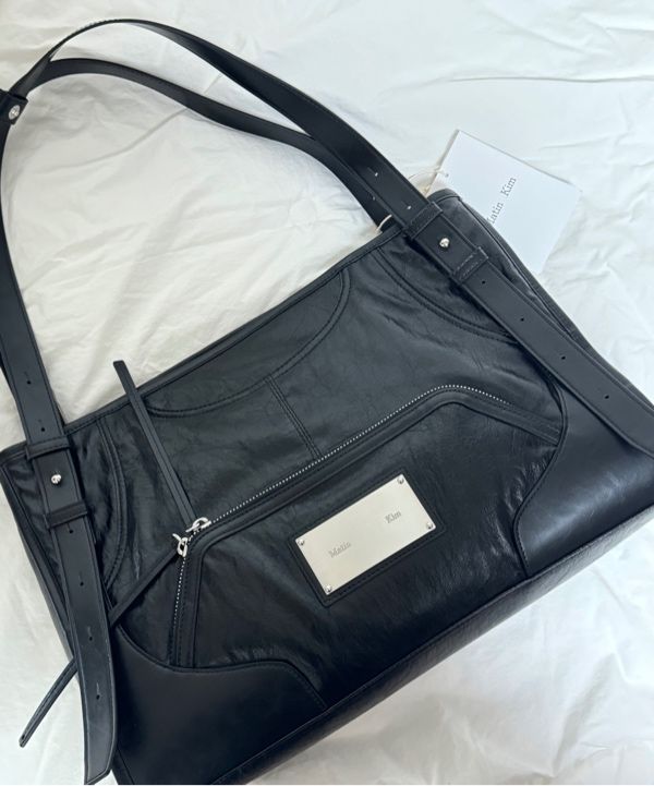 MUSINSA | MATIN KIM TWO WAY STRAP SQUARE BAG IN BLACK