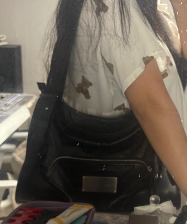 MUSINSA | MATIN KIM TWO WAY STRAP SQUARE BAG IN BLACK