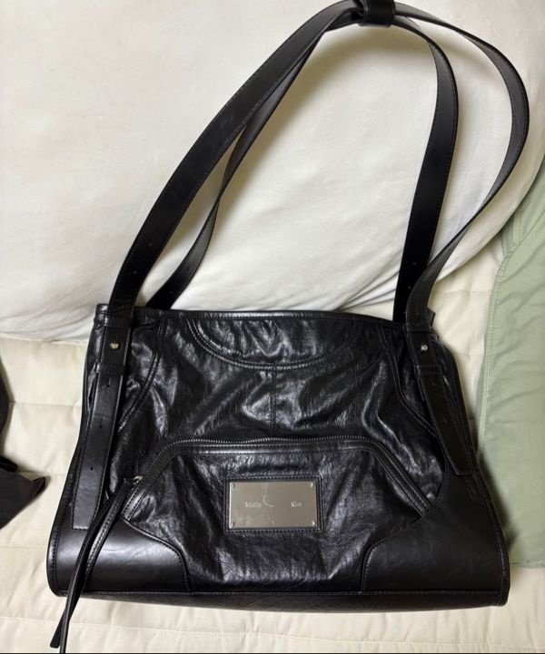 MUSINSA | MATIN KIM TWO WAY STRAP SQUARE BAG IN BLACK