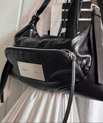 MUSINSA | MATIN KIM TWO WAY STRAP SQUARE MINI BAG IN BLACK