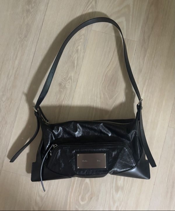 MUSINSA | MATIN KIM TWO WAY STRAP SQUARE MINI BAG IN BLACK