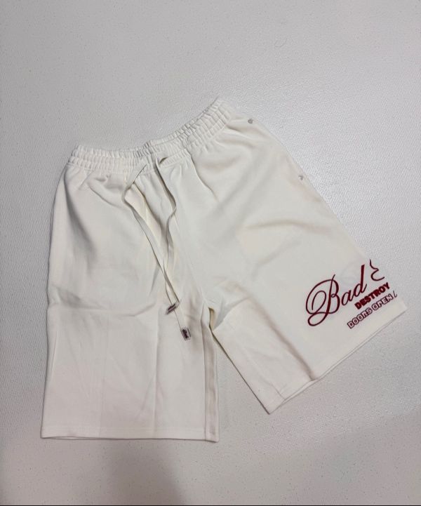 MUSINSA | BADBLOOD Classic Logo Bermuda Pants - Black