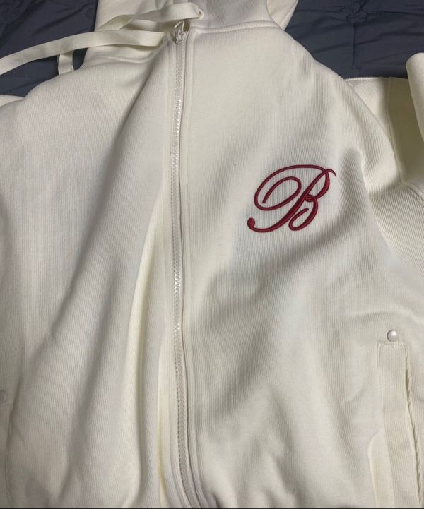 MUSINSA | BADBLOOD Classic Logo Hooded zip up - Cream White