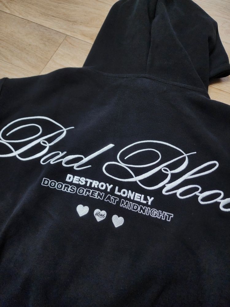 MUSINSA | BADBLOOD Classic Logo Hoodie - Black