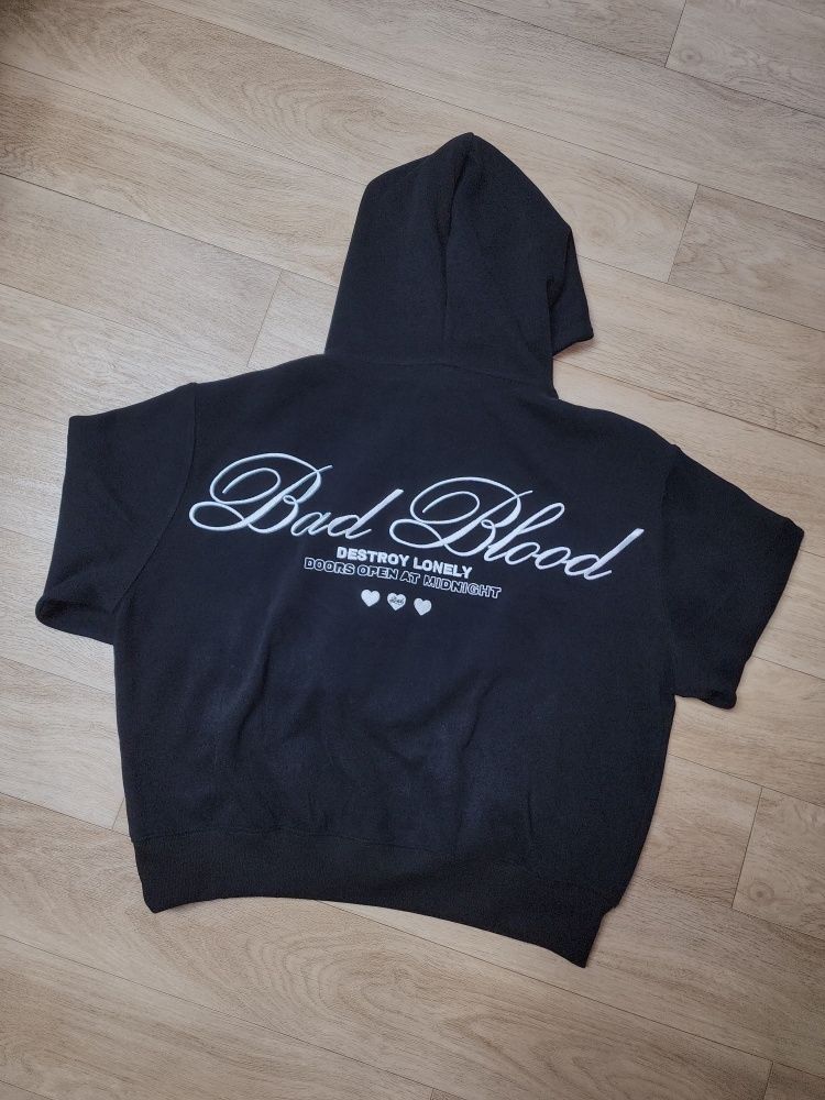 MUSINSA | BADBLOOD Classic Logo Hoodie - Black