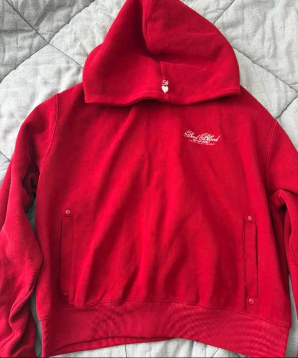 MUSINSA | BADBLOOD Classic Logo Hoodie - Red