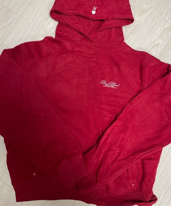 BADBLOOD ■ Classic Logo Hoodie フード MUSINSA | BADBLOOD Classic Logo Hooded Zip-Up - Red