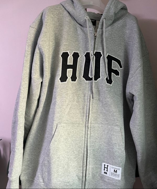 ★HUF★APPLIQUE ARCH LOGO HOODIE ZIP UP★送料・関税込★ MUSINSA | HUF APPLIQUE ARCH LOGO HOODIE ZIP UP [BLACK]