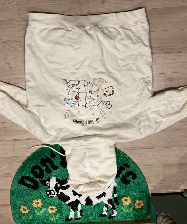 【CPGN STUDIO】24FW★ Le Petit Prince Embroidered Hoodie MUSINSA | CPGN STUDIO Le Petit Prince Embroidered Hoodie Cream