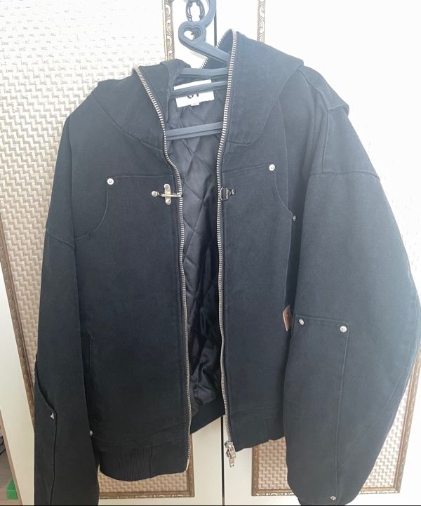 MUSINSA公式 | OY DUMP WORK HOODED JACKET - WASHED BLACK