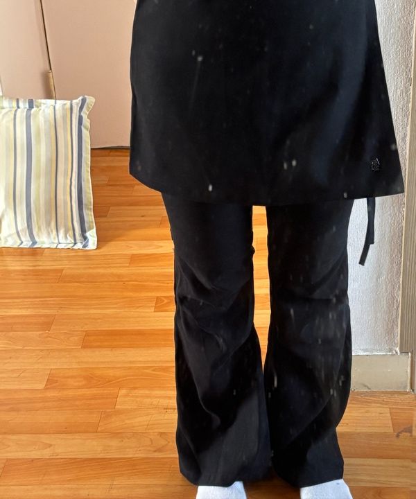 MUSINSA | AVANDRESS Wrap Layered Pants - 2COL