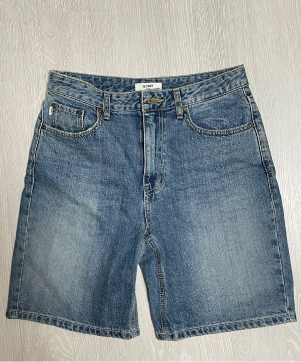 MUSINSA | GLOWNY THE PEGGY SHORTS (BLUE)