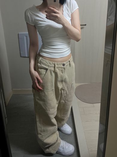 ★OY★IRREGULAR RIVET CARPENTER PANTS - SAND★正規品/送料込 OY/オーワイ』 IRREGULAR RIVET CARPENTER PANTS/イレギュラー