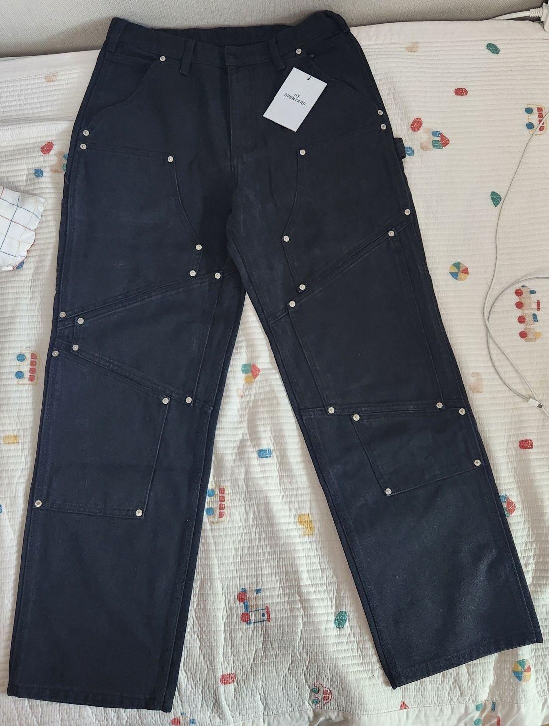 ★OY★IRREGULAR RIVET CARPENTER PANTS - BLACK★正規品/送料込 MUSINSA | OY IRREGULAR RIVET CARPENTER PANTS - BLACK