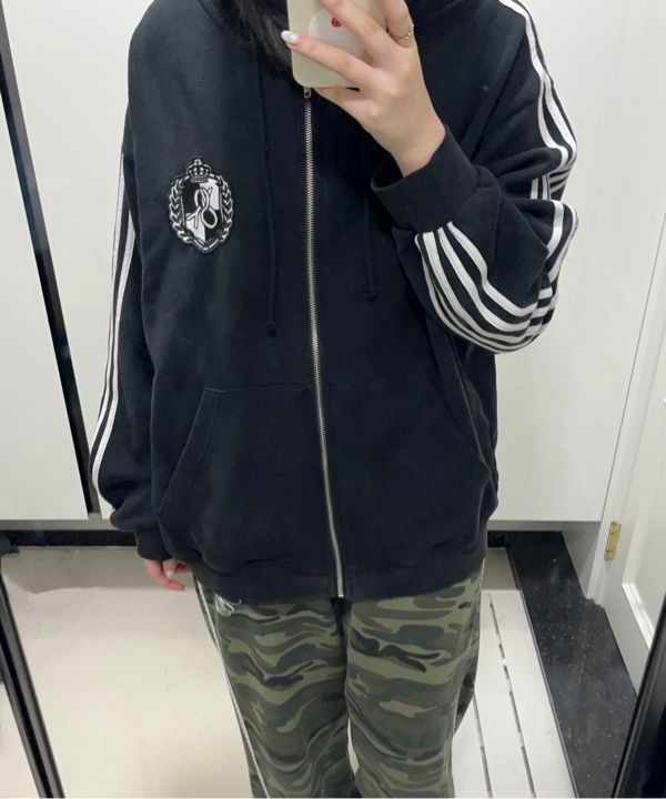 MUSINSA | OY ATHLETIC HOODIE ZIP UP - WASHED NAVY