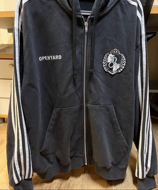 ★OY★ATHLETIC HOODIE ZIP UP - WASHED NAVY★正規品/送料込 MUSINSA | OY ATHLETIC HOODIE ZIP UP - WASHED NAVY