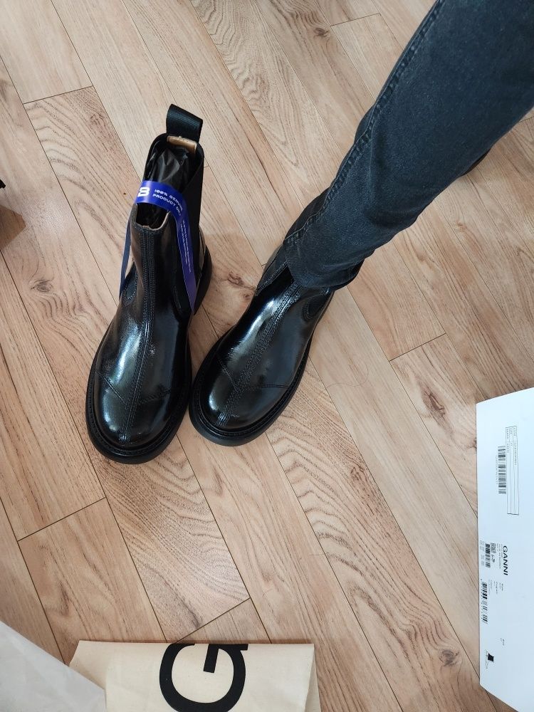 Ganni★エブリデー ミッド チェルシー ブーツ S2497004 GANNI ガニー チェルシーブーツ/EVERYDAY MID CHELSEA BOOTS