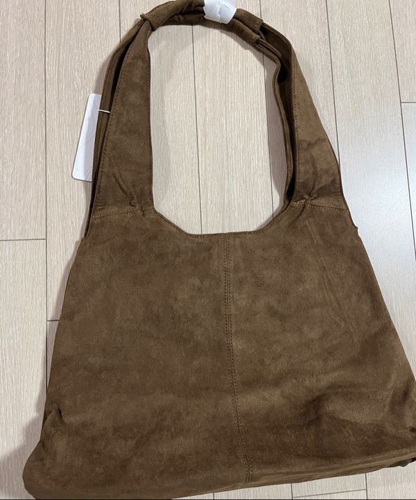 MUSINSA | MINAV Margaret Suede Shoulder Bag [Brown]