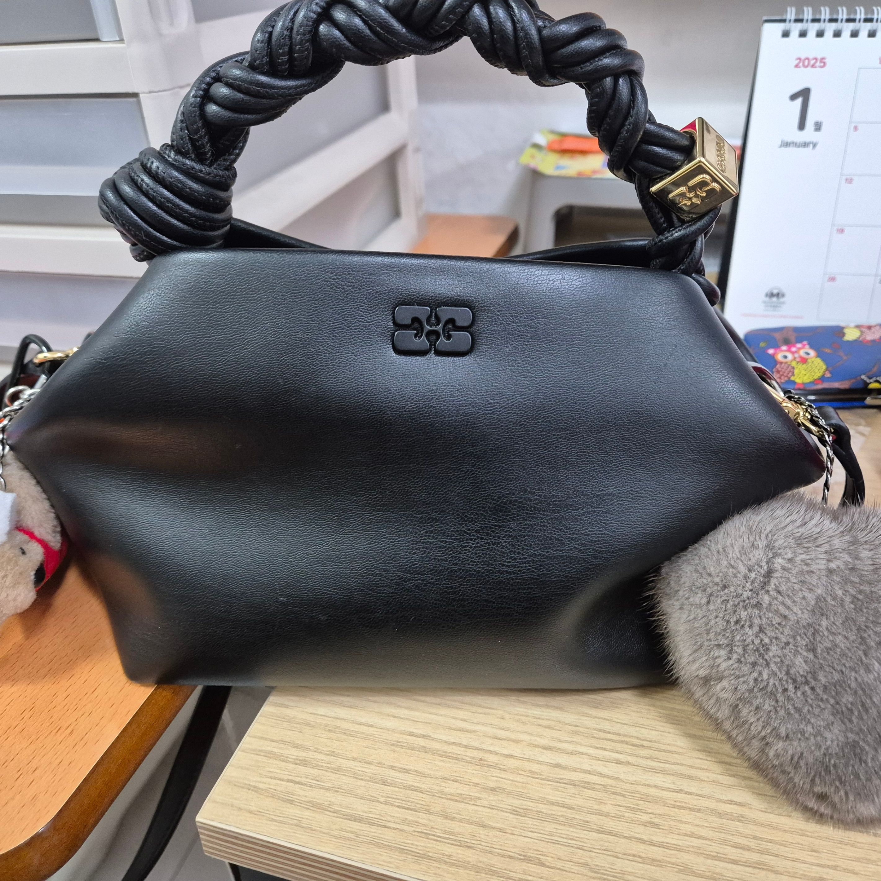 MUSINSA | GANNI Small Gani Boo Crossbody Bag - Black / A5241099