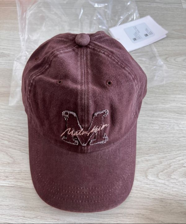 MUSINSA | MATIN KIM MATIN CURSIVE BALL CAP IN BEIGE