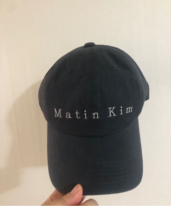 キャップ [MATINKIM]matin cotton washed ball cap in charcoal MUSINSA | MATIN KIM MATIN COTTON WASHED BALL CAP IN CHARCOAL