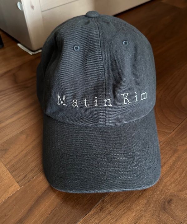 キャップ [MATINKIM]matin cotton washed ball cap in charcoal MUSINSA | MATIN KIM MATIN COTTON WASHED BALL CAP IN CHARCOAL