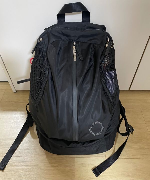 MUSINSA | MATIN KIM EXPLORER ZIPPER BACK PACK IN BLACK