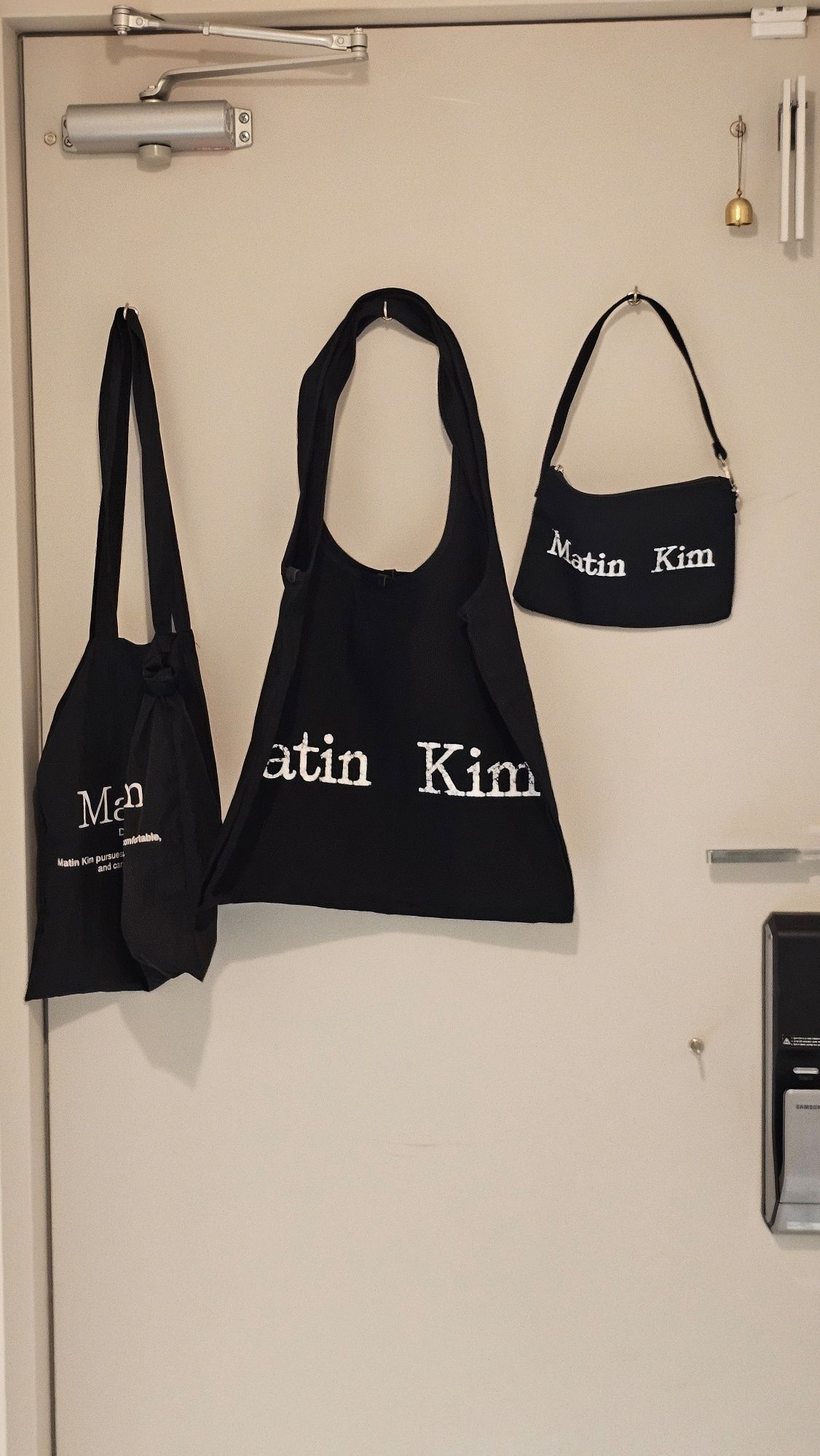 ★MATIN KIM★MATIN CRACKED LOGO ECOBAG★ Matin Kim Cracked Logo Ecobag Black | eBay