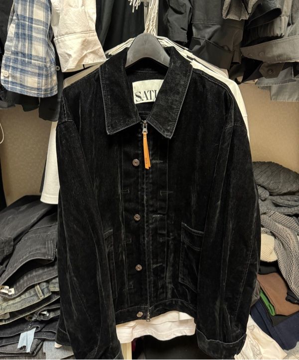 MUSINSA | SATUR camaro denim jacket black