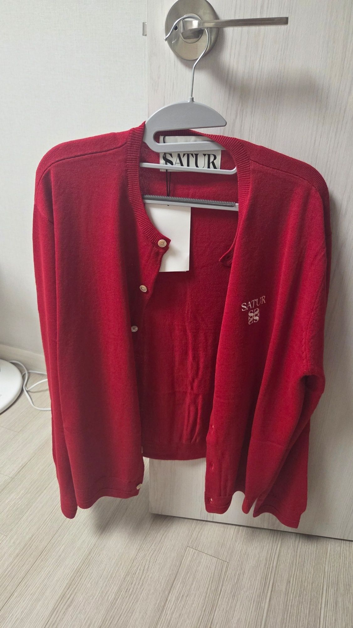 トップス 24FW SATUR Basic Crew Neck Fine Cardigan MUSINSA | SATUR Lauren Basic Crew Neck Fine Cardigan Melange