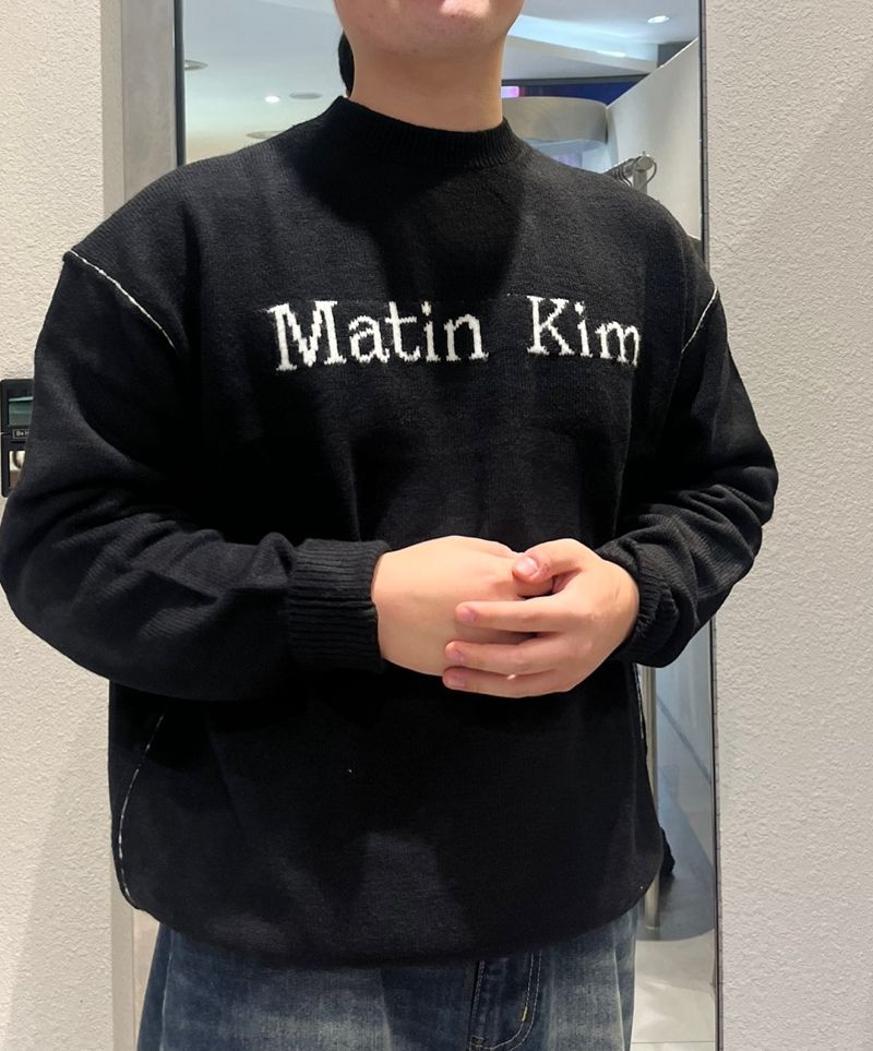 無料配送 ◆Matin Kim◆ COLOR LINE POINT LOGO KNIT PULLOVER 37_000000000665.jpg?1732184594