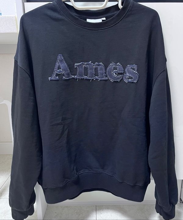 ★AMES-WORLDWIDE★BASIC DENIM LOGO SWEATSHIRT BLACK★正規品 MUSINSA | AMES-WORLDWIDE BASIC DENIM LOGO SWEATSHIRT BLACK