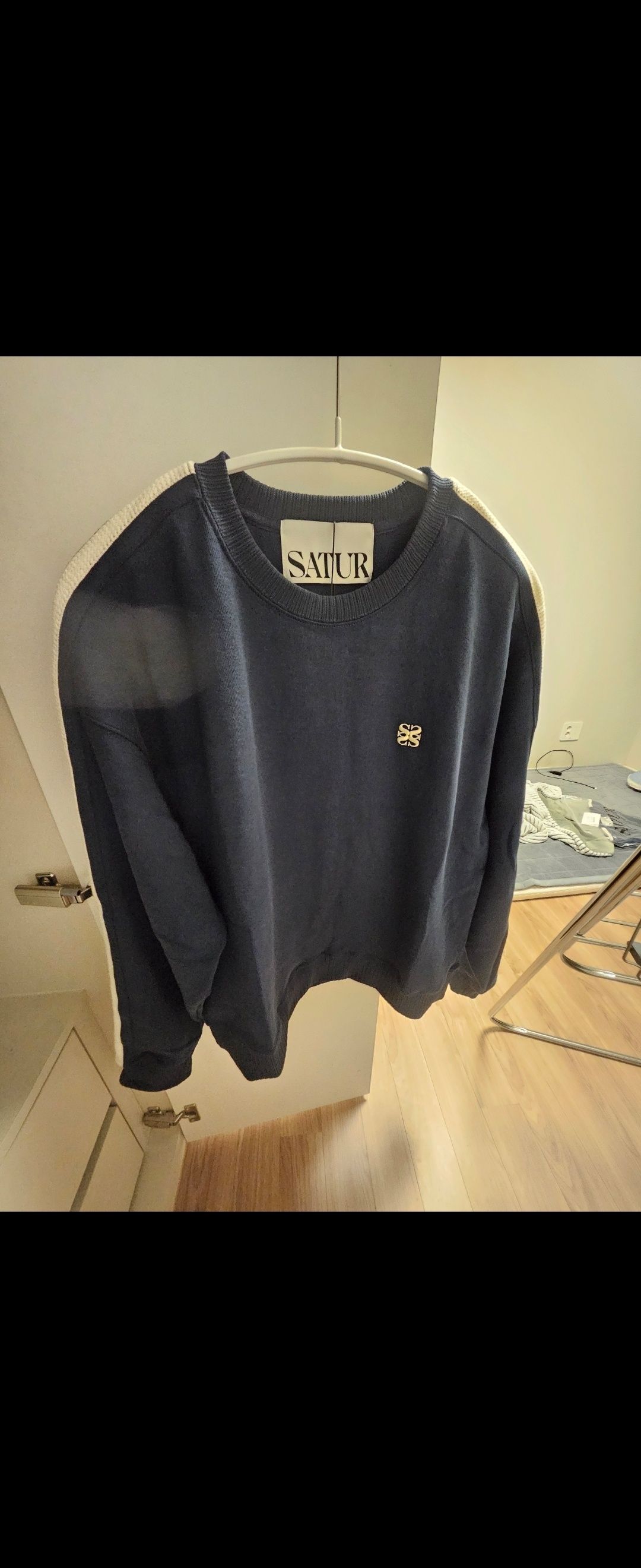 MUSINSA公式 | SATUR ロトン スウェットシャツ ネイビー