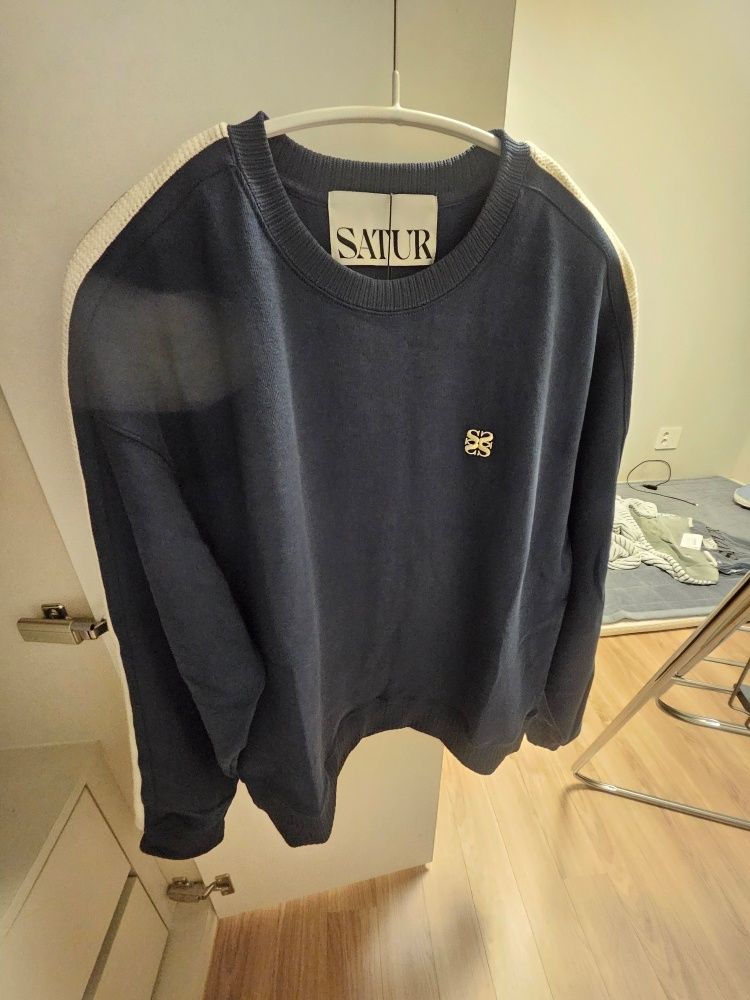 MUSINSA公式 | SATUR ロトン スウェットシャツ ネイビー