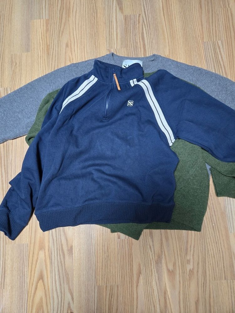 MUSINSA公式 | SATUR Lawton Half Zip Up Sweatshirt Navy