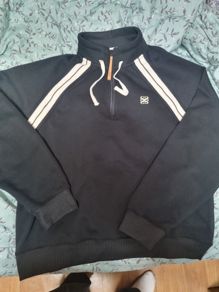 ◆SATUR◆ Lawton half zip-up sweatshirt navy SA243UTM07NV MUSINSA公式 | SATUR Lawton Half Zip Up Sweatshirt Navy